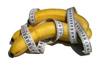 banana e centímetro como imitação do pênis aumenta